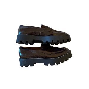 Franco Sarto Womens Brown Balin Lug Sole Penny Loafer Size 8.5